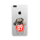 パグ PUG ぱぐ  OHMAI GALLERYのパグ-ぱぐ-PUG-パーグー グッズ クリアスマホケース