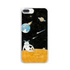 横山キムチのスペースねこ Clear Smartphone Case