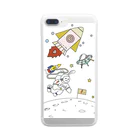 kumamotoの宇宙うさぎ Clear Smartphone Case