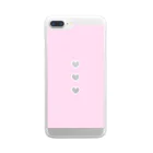 ♡ゆめちゃんのかわいいやさん♡のLove³♡シンプルハート Clear Smartphone Case