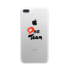 筆文字かふぇのOne Team Clear Smartphone Case