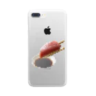 無駄を削ぎ落とした無駄な世界のtuna approach to soy source Clear Smartphone Case