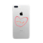 BE UPWARDのcan’t stop love Clear Smartphone Case