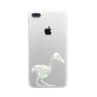 朱鷺のハシボソガラス(骨) Clear Smartphone Case