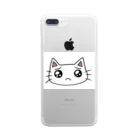 ひねくれ堂のぴえんしてる猫 Clear Smartphone Case