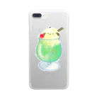 わおさきのクリームエナガ Clear Smartphone Case