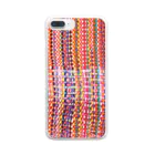 Hana Sungo　はなさんごのHand weaving-Rｗ Clear Smartphone Case