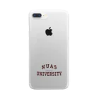 UNIVERSITY WEARのnuas2 クリアスマホケース