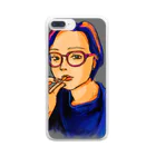 momo sasanoiのcigar-4 Clear Smartphone Case