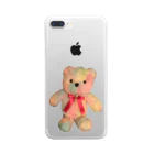 💜Salon de Lucia💜のDreamy Teddy クリア Clear Smartphone Case