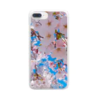 ナイトフィズしょっぷの桜と青空 Clear Smartphone Case