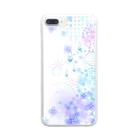 orange_honeyのあじさいと水滴3 Clear Smartphone Case