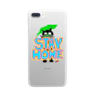 BIONICMILLのSTAY HOME CAT Clear Smartphone Case