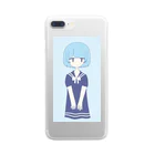 ゆのしろ もえかのセーラー服の女の子 Clear Smartphone Case