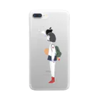 しゃけ丸のエビフライもってる女の子ver.つー Clear Smartphone Case