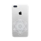 silvermist358のシンプル　「Metatron’s Cube」 Clear Smartphone Case