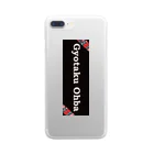 G-HERRINGのプレートサイン（Gyotaku Ohba） Clear Smartphone Case