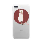 0sakana_noodlesのねこややデカ尻あんよ Clear Smartphone Case