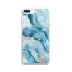 shizuka_artの【megumi WAVE】 Clear Smartphone Case