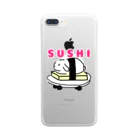 mamiwaのZooっと おんらいんSHOPのSUSHIうさぎ Clear Smartphone Case