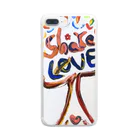 Trippymeのshare love Clear Smartphone Case