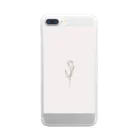 rilybiiのダスティーピンク🌷 Clear Smartphone Case