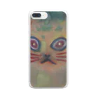 カズイのネコアートのcatart Clear Smartphone Case