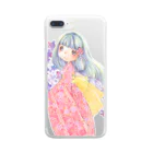 ルミ*withUの着物女子 Clear Smartphone Case