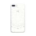 Fumiaki_Tadaのスノーホワイトな曼荼羅 Clear Smartphone Case