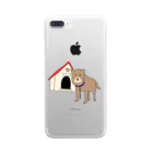 kikiの顔が四角い犬🐶 Clear Smartphone Case