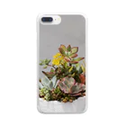 ネコスマッシュの多肉植物　セダムの花 Clear Smartphone Case