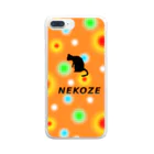 ニャムのアトリエのNEKOZEドット Clear Smartphone Case