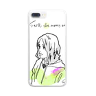 しみじみ　しじみのgirl Clear Smartphone Case