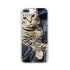 猫のうなのだっこムギちゃん Clear Smartphone Case