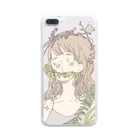 ありたいのぼたにかる女の子 Clear Smartphone Case