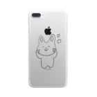 ぶぅちょろ🐶🐻🧡のうさぎのぷぅちゃん🐰 Clear Smartphone Case