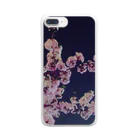 きゅーあぐショップの夜桜 Clear Smartphone Case