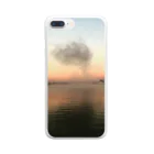 umulの夕暮れの湖面 Clear Smartphone Case