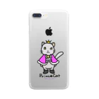 ゆきだるまころころのねこの王子様＊ピンク Clear Smartphone Case