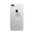 mycしょうてんのROSE rainbow Clear Smartphone Case