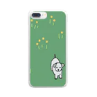 ヨボみの野原に立つ犬 Clear Smartphone Case