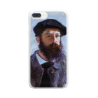 Art Baseのクロード・モネ / 1886 / Self-Portrait with a Beret / Claude Monet Clear Smartphone Case