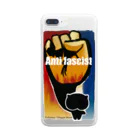 chienuHoppeStoreのANTI FASCIST Clear Smartphone Case