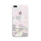 The small sea of websiteSのwhite flowers Clear Smartphone Case