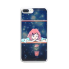 みつまめこshopの少女と花 Clear Smartphone Case