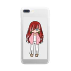 R-tanj-tanの可愛い女の子🎀♀コギャルちゃん Clear Smartphone Case