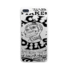 Bunny Robber GRPCのTAKE ACID PILLS_BLK Clear Smartphone Case