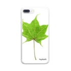 natureimage_laboのイタヤカエデの葉っぱ Clear Smartphone Case