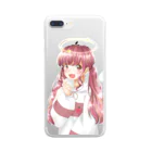 彩る葉っぱなの～のいちごちゃん Clear Smartphone Case