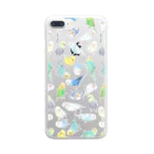 まめるりはことりのたくさんセキセイインコちゃん【まめるりはことり】 Clear Smartphone Case